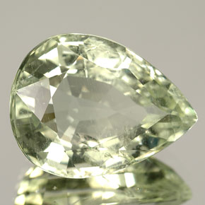 Bleu vert Vert clair naturelle En forme de poire, 9.89 ct, SI