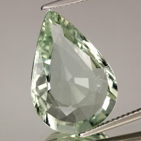 Bleu vert Vert clair naturelle En forme de poire, 8.70 ct, VS-SI