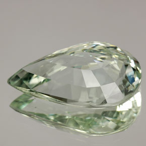 Bleu vert Vert clair naturelle En forme de poire, 8.70 ct, VS-SI
