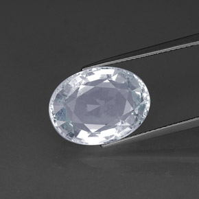 Bleu vert Bleu clair naturelle Coupe ovale, 10.34 ct, SI