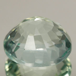 Aigue-marine bleue naturelle coupe ovale, 4,84 ct, VS