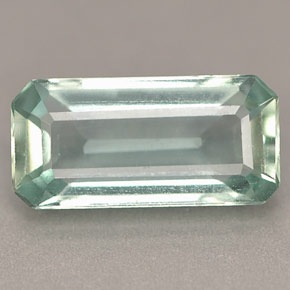 Aigue-marine bleue naturelle taille émeraude, 1,79 ct, VVS-VS