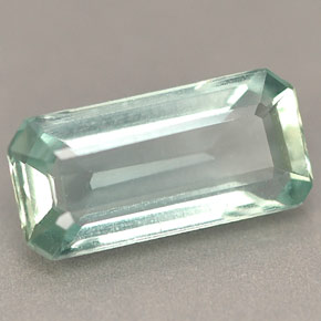 Aigue-marine bleue naturelle taille émeraude, 1,79 ct, VVS-VS