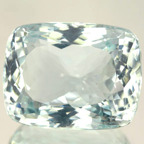 Bleu vert Bleu vert léger naturelle Coupe coussin, 20.22 ct, IF