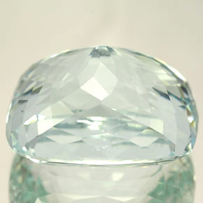 Bleu vert Bleu vert léger naturelle Coupe coussin, 20.22 ct, IF