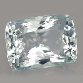 Aigue-marine bleue naturelle coupe coussin, 26,63 ct, IF