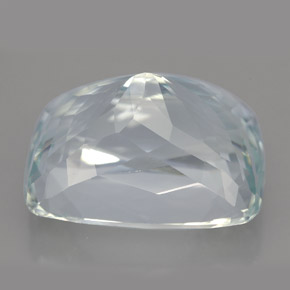 Aigue-marine bleue naturelle coupe coussin, 26,63 ct, IF