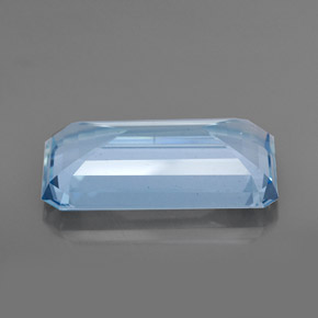 Bleu vert Bleu clair naturelle Taille émeraude, 36.07 ct, VVS