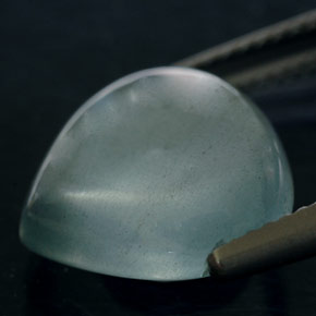 Bleu vert Bleu vert léger naturelle Transparent, 6.17 ct, Transparent / Translucide