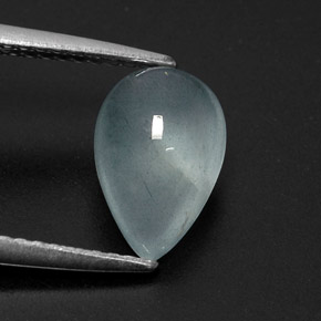 Bleu vert Vert bleu clair naturelle Transparent, 2.06 ct, Transparent / Translucide