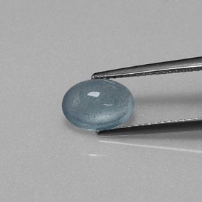 Aigue-marine bleue naturelle transparent, 1,86 ct, transparent / translucide
