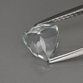 Aigue-marine bleue naturelle trillion, 1,08 ct, VS