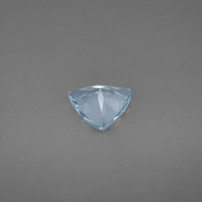Aigue-marine bleue naturelle trillion, 0,81 ct, VVS