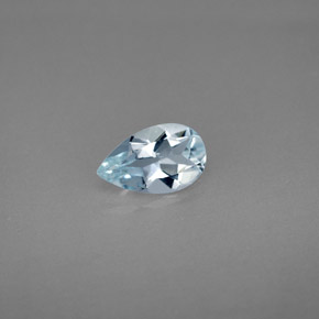 Aigue-marine bleue naturelle en forme de poire, 0,69 ct, VVS