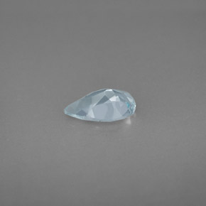 Aigue-marine bleue naturelle en forme de poire, 0,69 ct, VVS