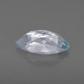 Aigue-marine bleue naturelle marquise, 1,17 ct, VVS