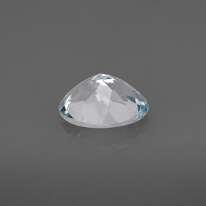Aigue-marine bleue naturelle coupe ovale, 1,13 ct, VVS
