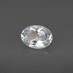 Aigue-marine bleue naturelle coupe ovale, 0,95 ct, VVS-VS