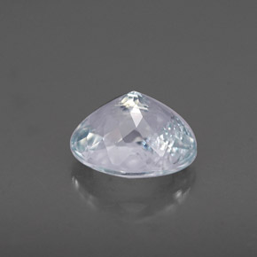 Aigue-marine bleue naturelle coupe ovale, 0,91 ct, VS-SI