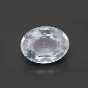 Bleu vert Bleu clair naturelle Coupe ovale, 7.09 ct, VS-SI