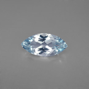 Bleu vert Bleu clair naturelle Marquise, 1.39 ct, VVS