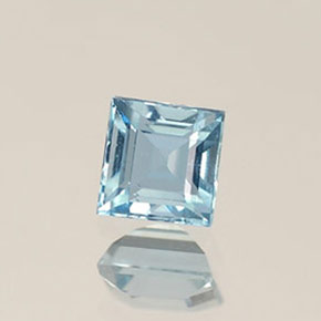 Bleu vert Bleu clair naturelle Carré, 0.29 ct, VVS