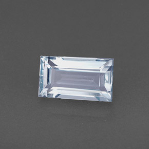 Aigue-marine bleu clair naturelle baquette, 0,81 ct, VVS-VS
