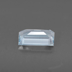 Aigue-marine bleue naturelle baguette, 0,57 ct, VVS-VS