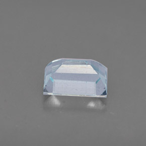 Aigue-marine bleue naturelle baguette, 0,61 ct, VS