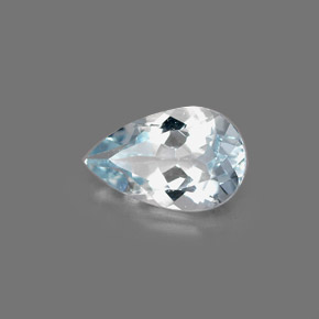 Aigue-marine bleue naturelle en forme de poire, 0,72 ct, VVS-VS