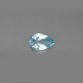 Aigue-marine bleue naturelle en forme de poire, 0,54 ct, VVS-VS