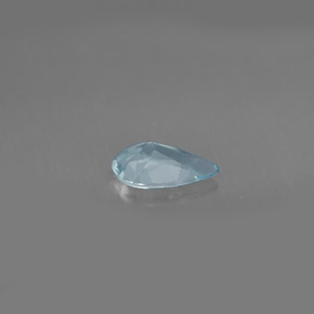 Aigue-marine bleue naturelle en forme de poire, 0,54 ct, VVS-VS