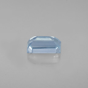 Bleu vert Bleu clair naturelle Baquette, 0.74 ct, VS-SI