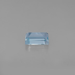 Aigue-marine bleue naturelle baguette, 0,55 ct, VS