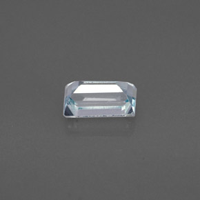 Aigue-marine bleue naturelle baguette, 0,51 ct, VVS-VS