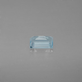 Aigue-marine bleue naturelle baguette, 0,47 ct, VS