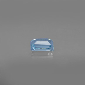 Aigue-marine bleue naturelle baguette, 0,59 ct, VS