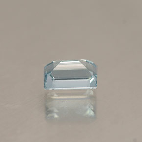 Aigue-marine bleue naturelle baguette, 0,30 ct, VVS