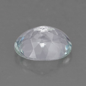 Aigue-marine bleue naturelle coupe ovale, 1,08 ct, VVS