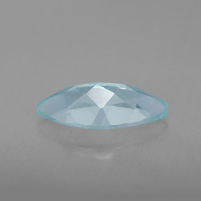 Aigue-marine bleue naturelle marquise, 1,55 ct, VVS-VS