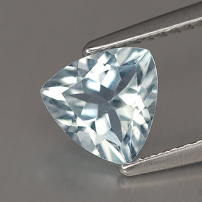 Bleu vert Bleu clair naturelle Trillion, 0.99 ct, VVS