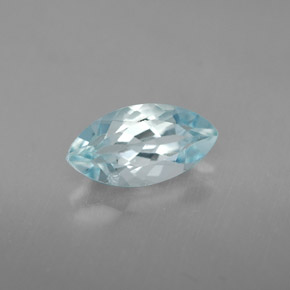 Aigue-marine bleue naturelle marquise, 1,12 ct, VVS-VS