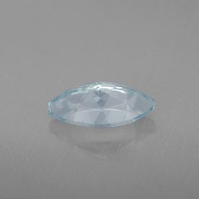 Aigue-marine bleue naturelle marquise, 1,12 ct, VVS-VS