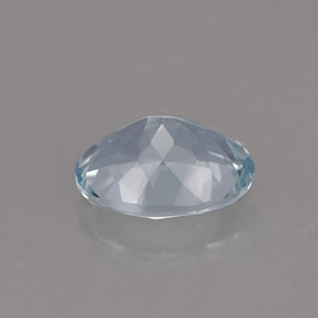Aigue-marine bleue naturelle coupe ovale, 1,12 ct, VVS