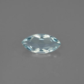 Aigue-marine bleue naturelle marquise, 0,82 ct, VVS-VS