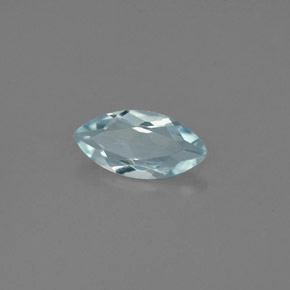 Aigue-marine bleue naturelle marquise, 0,82 ct, VVS-VS