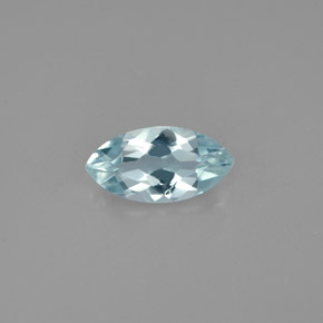 Aigue-marine bleue naturelle marquise, 0,94 ct, VS
