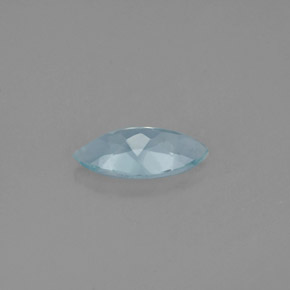 Aigue-marine bleue naturelle marquise, 0,94 ct, VS