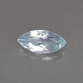 Aigue-marine bleue naturelle marquise, 0,84 ct, VVS-VS