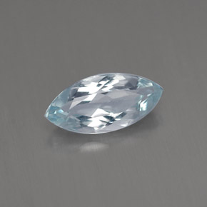Aigue-marine bleue naturelle marquise, 0,84 ct, VVS-VS